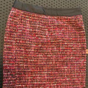 Boden Pencil Skirt 8P in Pink, Purple Gray & White